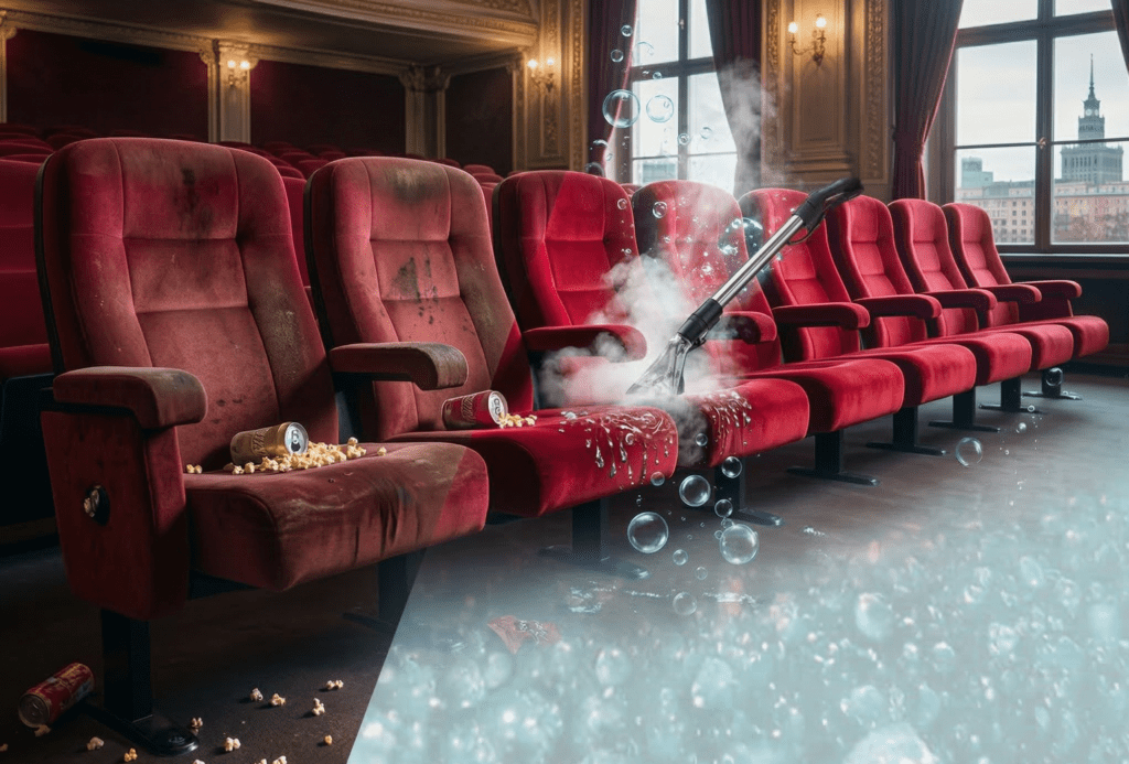 Pranie Foteli Kinowych Teatralnych Warszawa