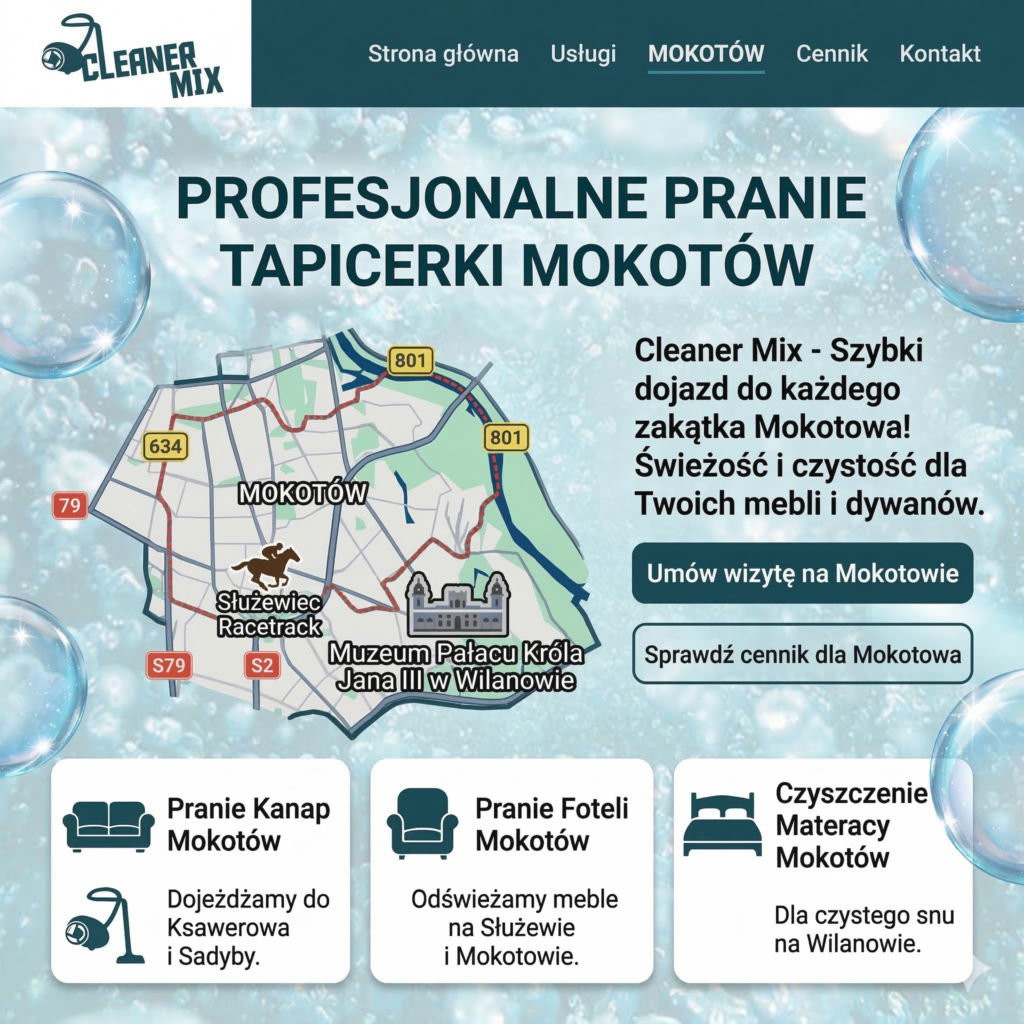 Pranie Tapicerki Mokotów